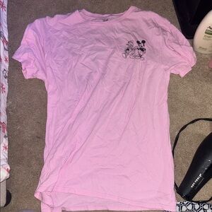 Disney Pink Graphic Tee Size Medium